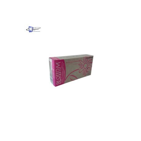 Guantes de nitrilo Blossom rosa caja con 100 guantes chico