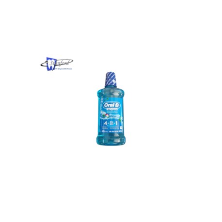 Enjuague bucal con fluor 4 en 1 Oral B 500ml
