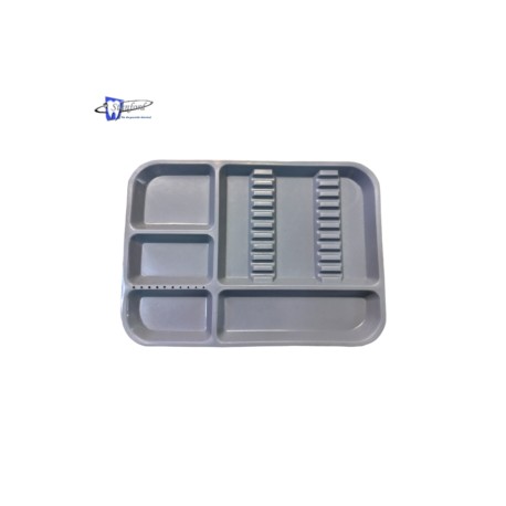 Charola, color gris grande